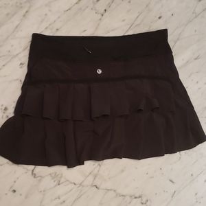 Black Lululemon ruffle skirt